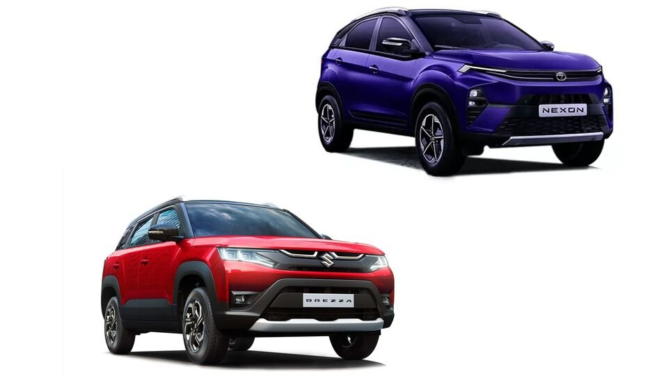 ata Nexon vs Maruti Brezza 2026 price comparison India variants